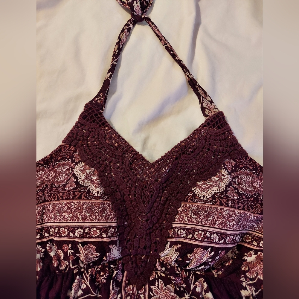 Vanity Gypsy Flowy Whimsigoth Fairy Floral Maxi Dress - Picture 9 of 10